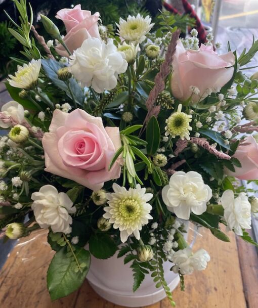 Floral Hat Box Arrangement - Image 6