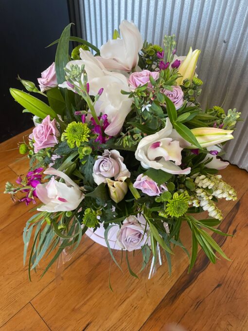 Floral Hat Box Arrangement - Image 5
